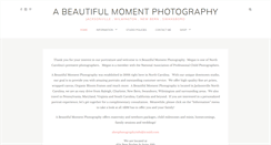 Desktop Screenshot of abeautifulmomentphotography.com